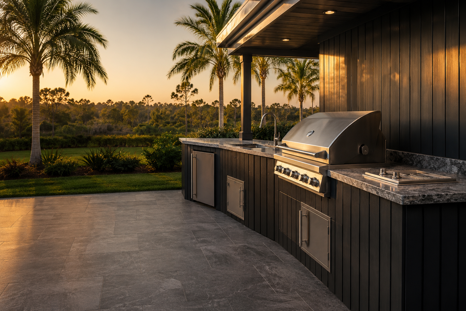 Outdoor kitchen project detail